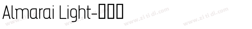 Almarai Light字体转换